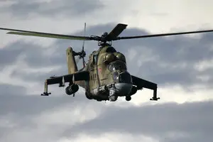 У Росії спалили штурмовий гелікоптер Мі-24