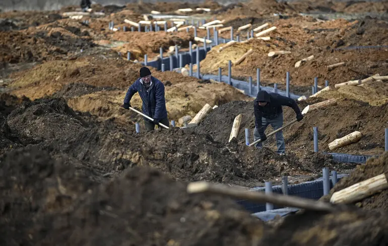 Будівництво оборонних укріплень на запорізькому напрямку