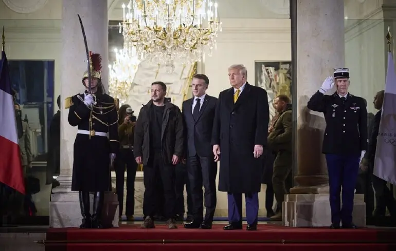 Накануне Зеленский встречался с Трампом в Париже