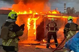 Из-за попадания дрона в Харькове вспыхнул еще один пожар