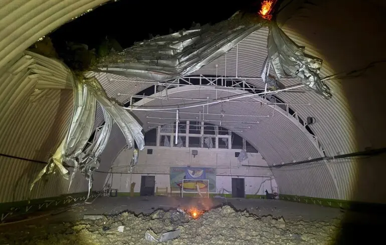 Последствия "прилета" русского дрона на Харьковщине