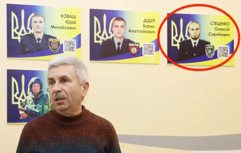 В університеті внутрішніх справ в Одесі відкрили Мурал пам'яті загиблих випускників-захисників. Та один з них, на щастя, живий 