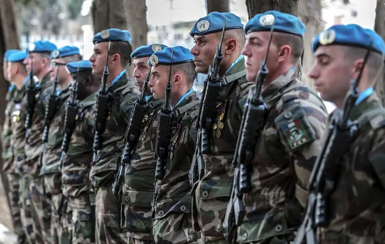 Французькі солдати з миротворчих сил Організації Об’єднаних Націй у Лівані / 10 листопада 2018 року