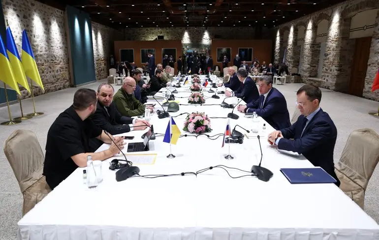 Встреча делегаций Украины и РФ в Стамбуле, Турция, 29 марта 2022 года