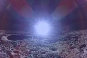 Частный аппарат передал на Землю снимок восхода Солнца на Луне