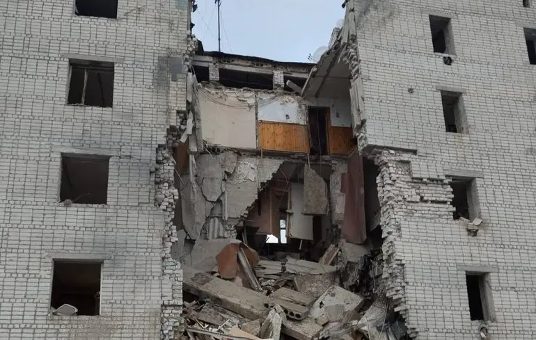 Последствия попадания КАБа в Сумской области