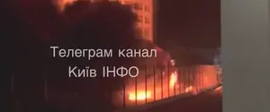 Російські дрони влучили в будинки у Києві та Глевасі, пабліки інформують про сильну пожежу та постраждалих