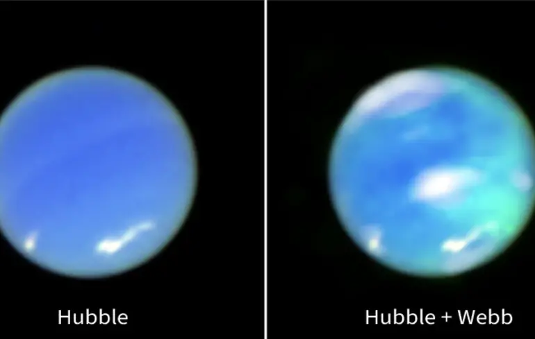 "Джеймс Уэбб" сделал снимок полярных сияний на Нептуне