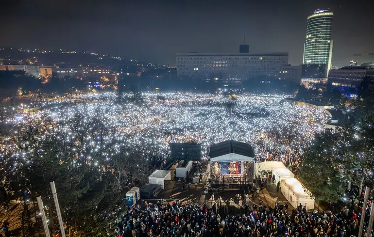 Протести у Словакії 21.01.25
