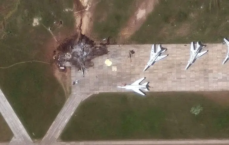 СБУ обнародовала новое видео поражения самолетов Ту-22М3 на аэродроме «Белая»