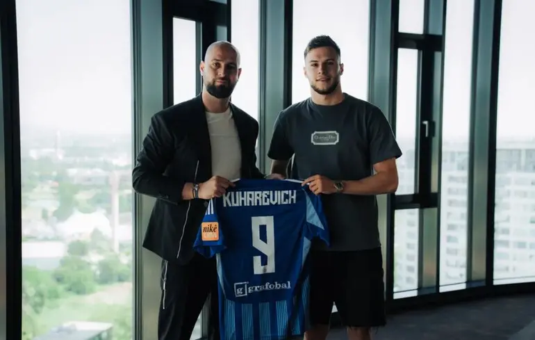 Микола Кухаревич (праворуч)