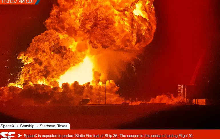 Новейший корабль Starship компании SpaceX взорвался во время испытаний