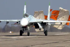 В России разбился истребитель Су-27