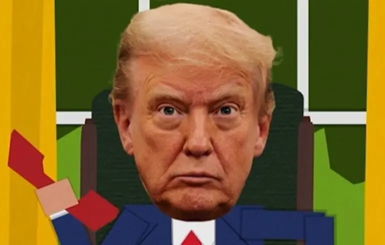 Screenshot из нового эпизода анимационного сериала South Park.