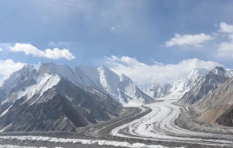 Самый большой ледник Каракорума Сиачен.
