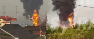 В Краснодарском крае пылает НПЗ: российские власти молчат об атаке