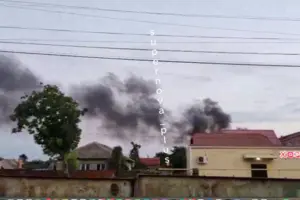 БпЛА атаковали воинскую часть артиллеристов в Славянске-на-Кубани: видео