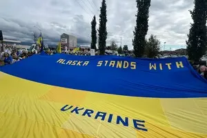 На Алясці перед зустріччю Трампа з Путіним пройшов мітинг на підтримку України