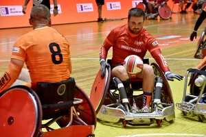 В Киеве стартовали Всеукраинские соревнования по регби на колясках