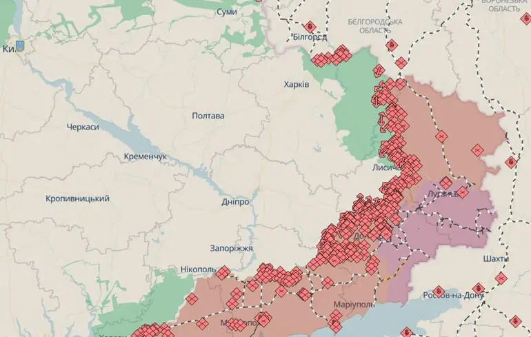 В августе россияне оккупировали 464 км² Украины. Это пятый 