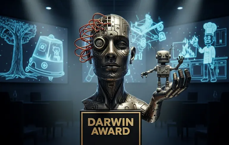 Премія Дарвіна для штучного інтелекту: нова відзнака висміює найбільші провали року