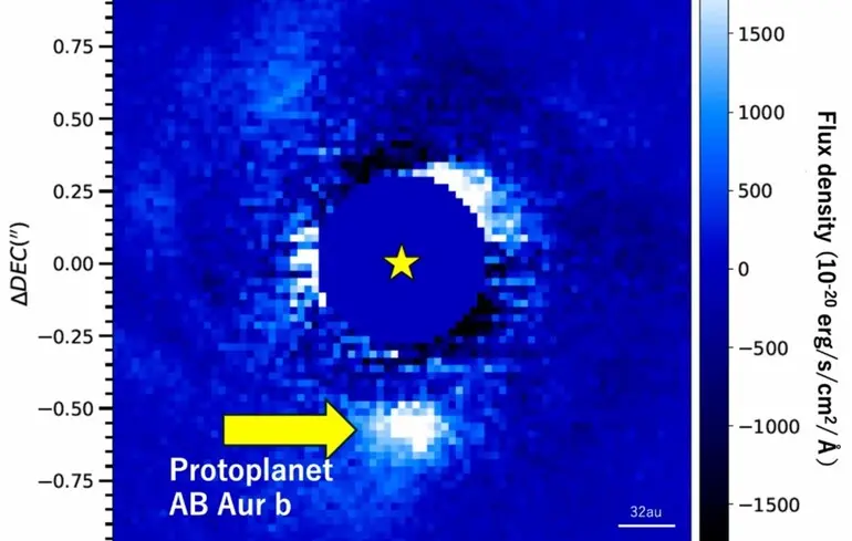 Обнаружение протопланеты AB Auriga b.