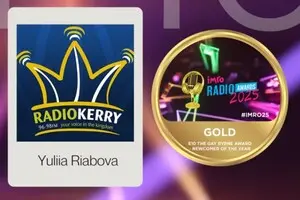 Українка Юлія Рябова отримала головну нагороду з радіомовлення в Ірландії