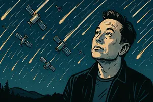 Космічне сміття Ілона Маска: щодня на Землю падають один-два супутники Starlink