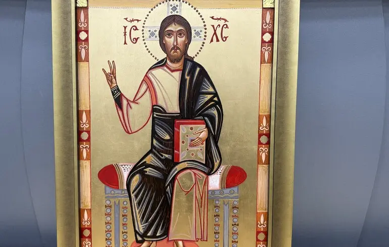 Реконструированная икона Спаса.