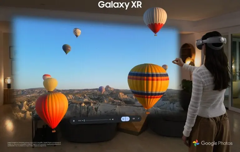 Окуляри Samsung Galaxy XR.