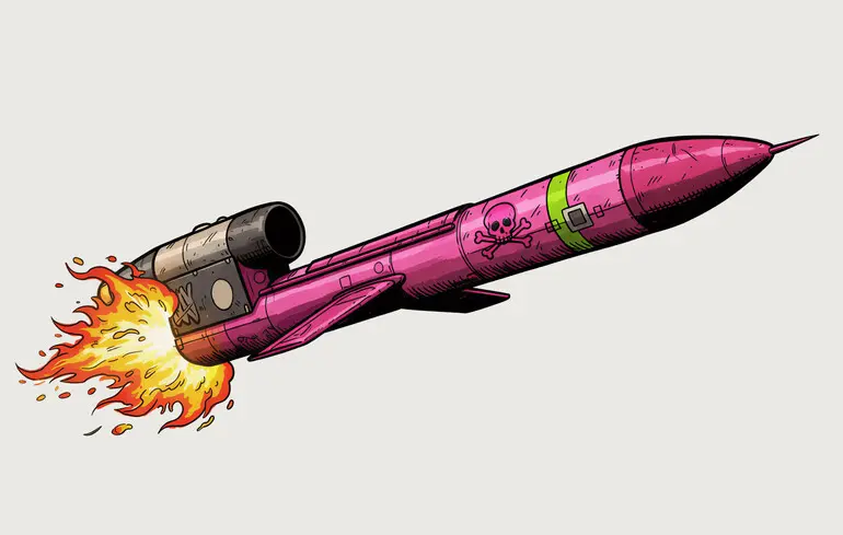 Россияне показали якобы ракету 