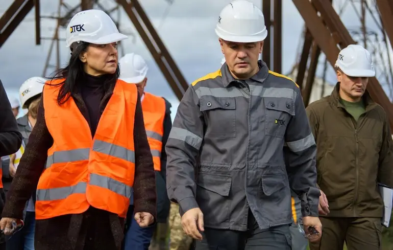 Міністерка економіки Німеччини Катаріна Райхе ознайомилася з роботою ДТЕК із відновлення енергосистеми