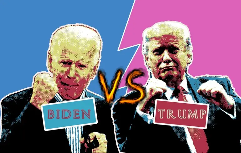 Трамп: Я розгромив Байдена і мені подобається дивитися, як він зараз корчиться