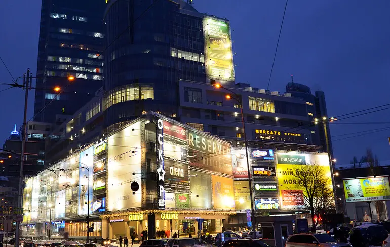 В торгово-развлекательных центрах Киева стало меньше свободных площадей для аренды