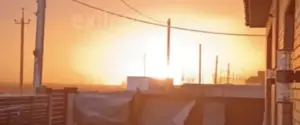 В Омске после взрыва полыхает газопровод: видео
