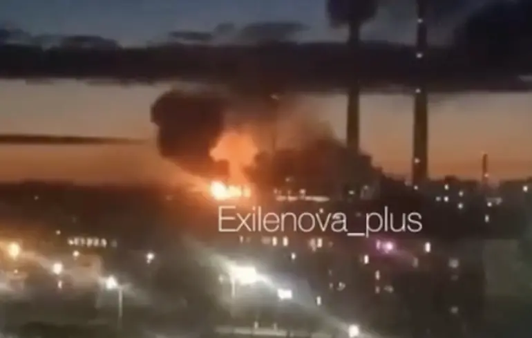 Дрони атакували Рязанську ГРЕС — одну з найпотужніших електростанцій РФ: відео
