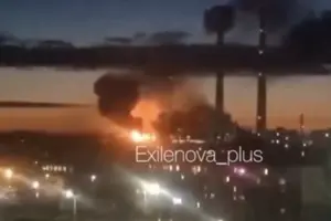 Дроны атаковали Рязанскую ГРЭС — одну из самых мощных электростанций РФ: видео