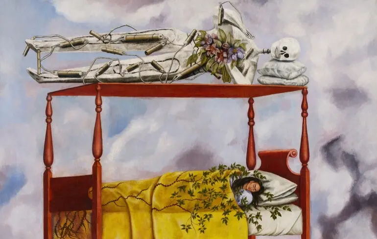 Картина Фриды Кало "Сон".