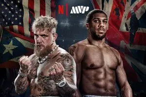 Бой в декабре: Джошуа провел комичную дуэль взглядов с американским боксером-ютубером