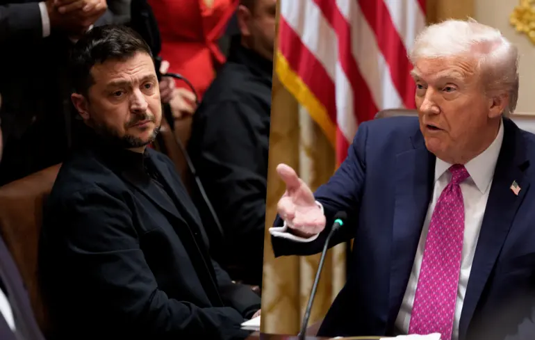 Президент США Дональд Трамп зустрівся з президентом України Володимиром Зеленським у Білому домі, Вашингтон, США / 17 жовтня 2025 року