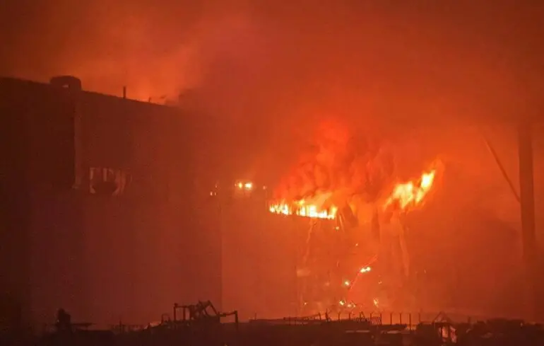 Масштабна пожежа в 