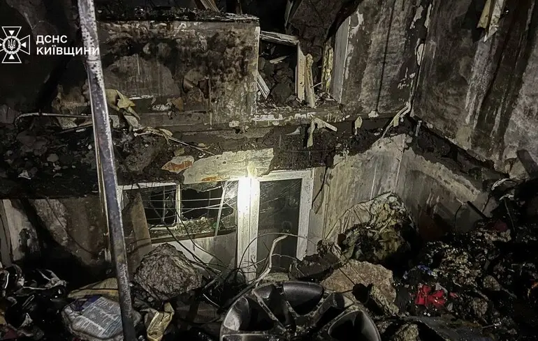 Последствия обстрела Киевщины 29 ноября