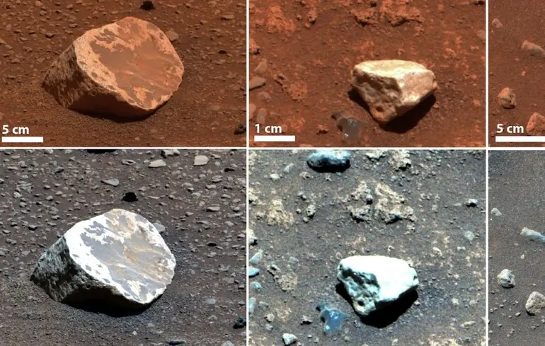 Камни на поверхности Марса.