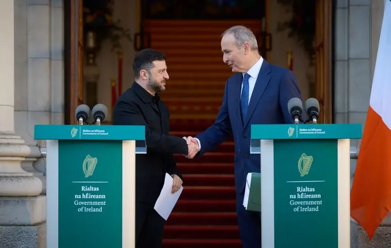 Україна та Ірландія затвердили дорожню карту співпраці на п'ять років