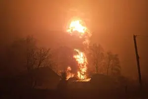 У Тамбовській області палає нафтобаза, але Міноборони РФ 