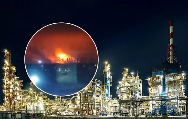 Ключовий хімзавод палає у Росії: там роблять вибухівку для армії