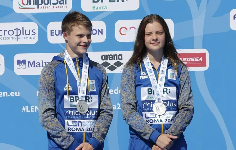 Середа і Лискун на нагородженні у 2022-му році