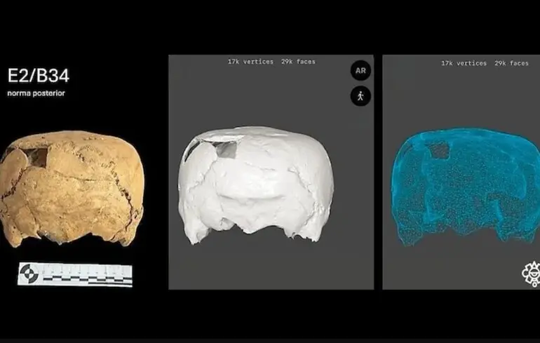 В Мексике нашли необычный кубический череп