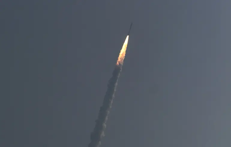 Запуск ракети-носія Polar Satellite Launch Vehicle (PSLV-C51) у 2021 році.