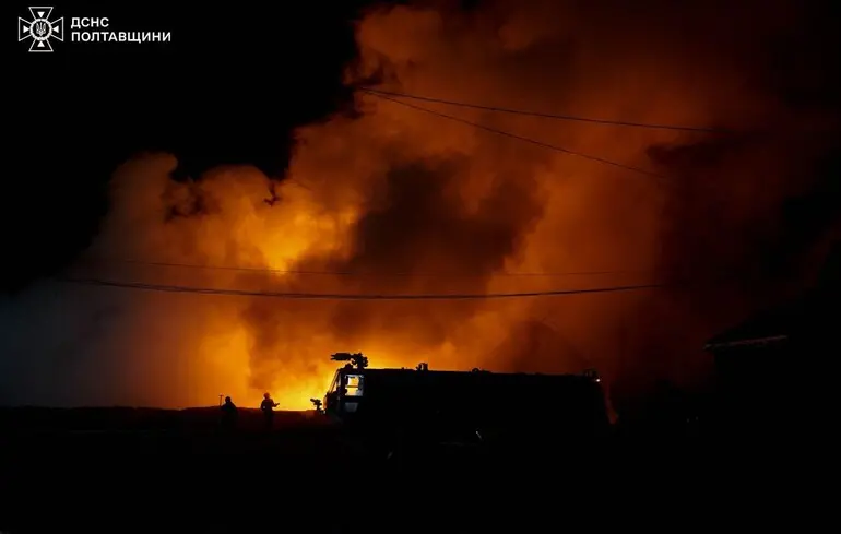 Последствия атаки в Полтавской области